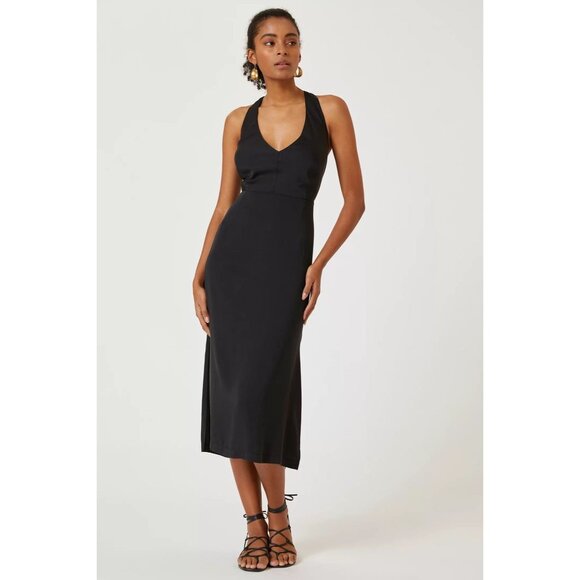 Anthropologie Sleeveless Deep-V Midi Dress - Picture 3 of 7